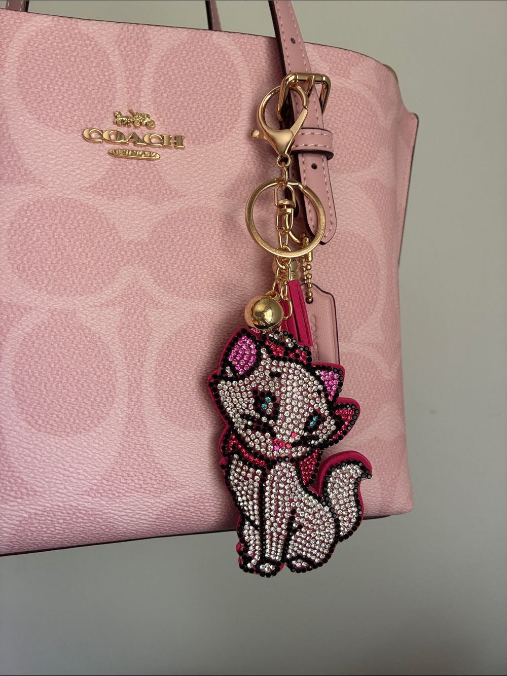 2/$20🎀 Pink Marie Rhinestone Charm - Picture 2 of 3